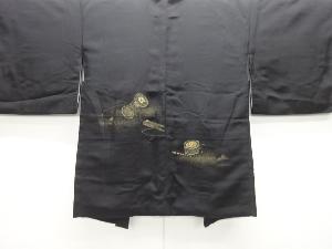 和楽器模様織り出し絵羽織